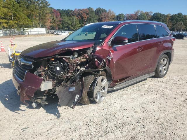 5TDYKRFH5GS169548 - 2016 TOYOTA HIGHLANDER LIMITED BURGUNDY photo 1