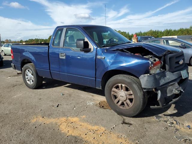 1FTRF12268KD94663 - 2008 FORD F150 BLUE photo 4