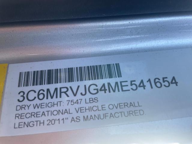 3C6MRVJG4ME541654 - 2021 RAM PROMASTER 3500 HIGH SILVER photo 10