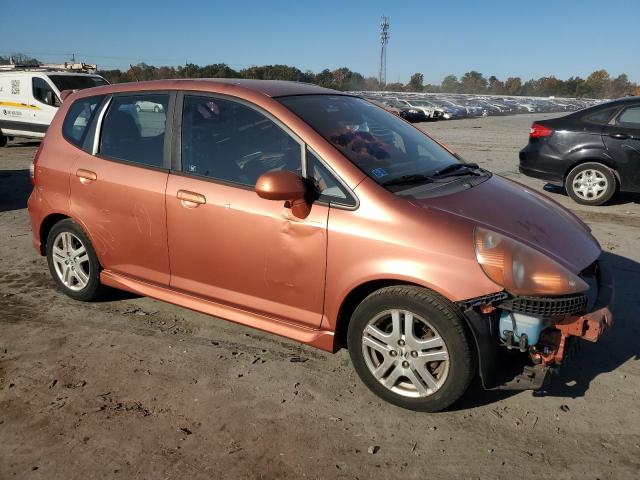 JHMGD38607S043506 - 2007 HONDA FIT S ORANGE photo 4