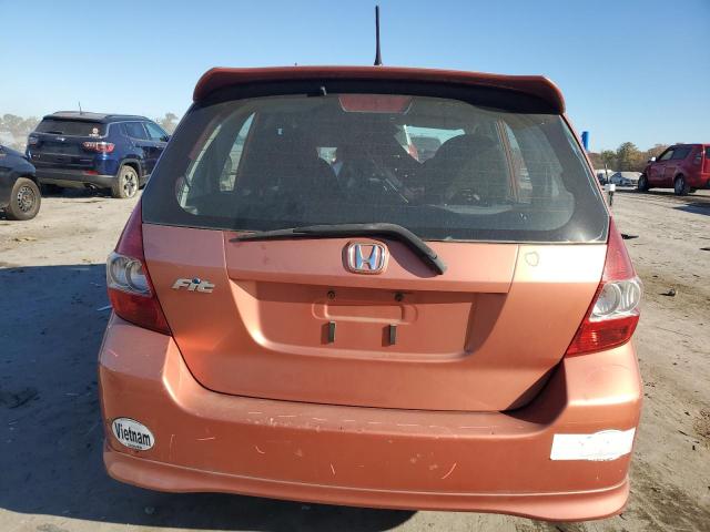 JHMGD38607S043506 - 2007 HONDA FIT S ORANGE photo 6
