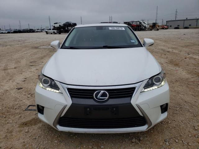 JTHKD5BH3E2185524 - 2014 LEXUS CT 200 WHITE photo 5