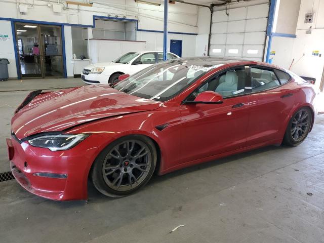 5YJSA1E5XNF492299 - 2022 TESLA MODEL S RED photo 1