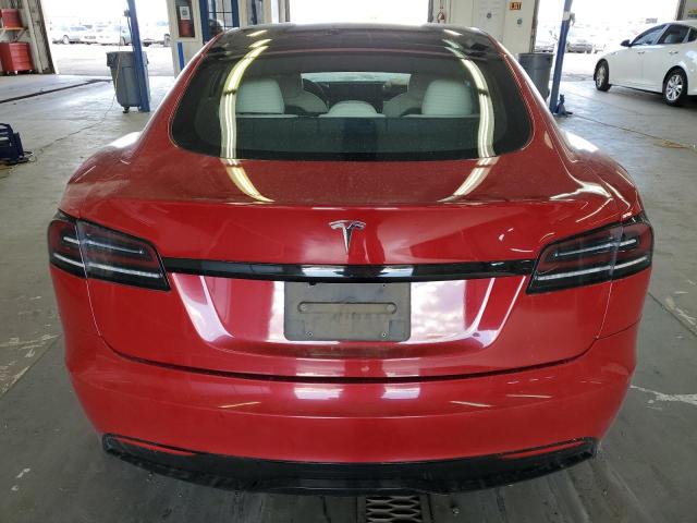 5YJSA1E5XNF492299 - 2022 TESLA MODEL S RED photo 6