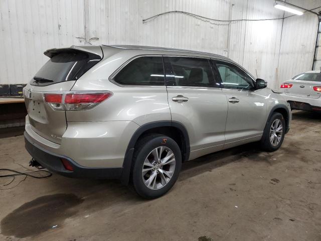 5TDJKRFH4ES031658 - 2014 TOYOTA HIGHLANDER XLE Qəhvəyi foto 3