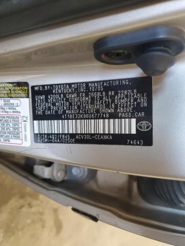 4T1BE32K96U677748 - 2006 TOYOTA CAMRY LE TAN photo 12