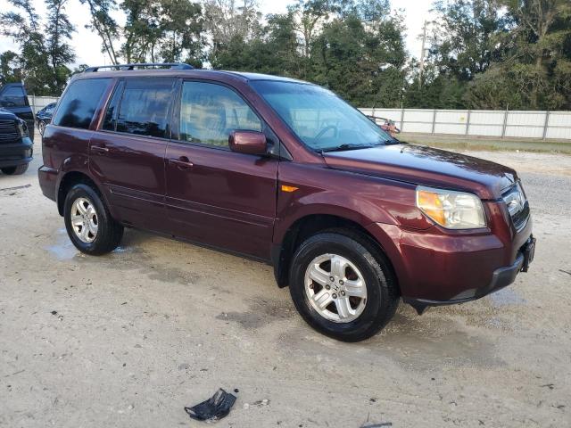 5FNYF18278B045835 - 2008 HONDA PILOT VP BURGUNDY photo 4