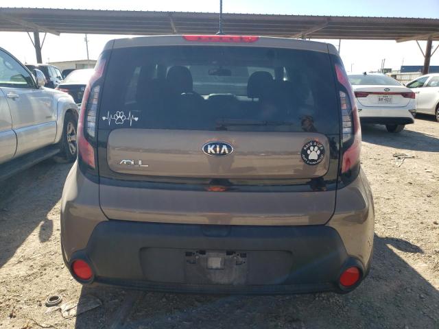 KNDJN2A26E7031852 - 2014 KIA SOUL BROWN photo 6