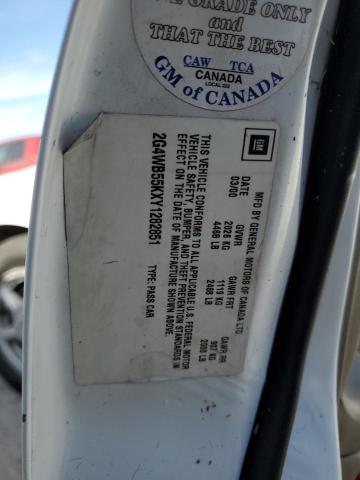 2G4WB55KXY1282851 - 2000 BUICK REGAL LS 白色 照片 13