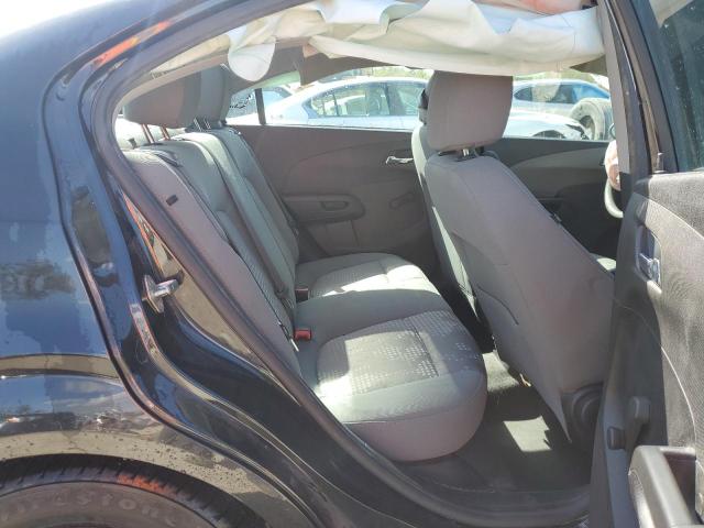 1G1JB5SH6E4186604 - 2014 CHEVROLET SONIC LS შავი ფოტო 10