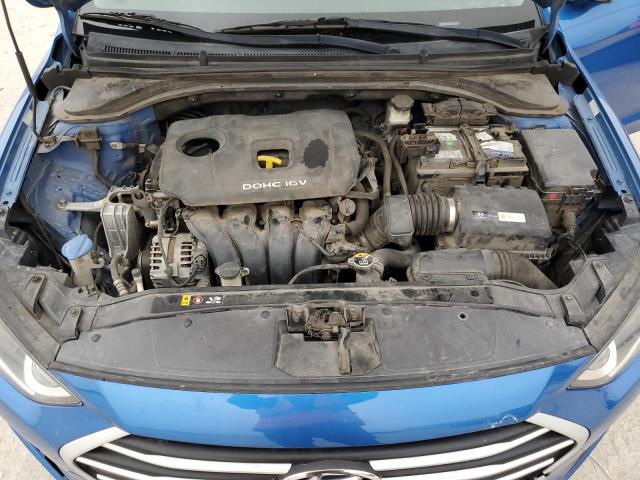 KMHD84LF5HU060633 - 2017 HYUNDAI ELANTRA SE BLUE photo 11