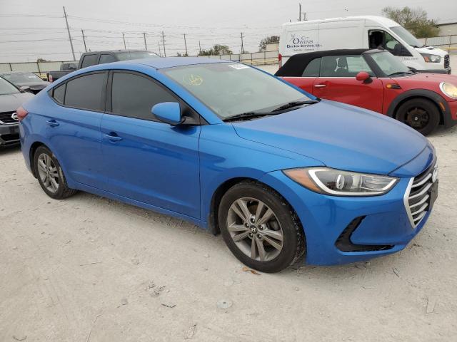 KMHD84LF5HU060633 - 2017 HYUNDAI ELANTRA SE BLUE photo 4