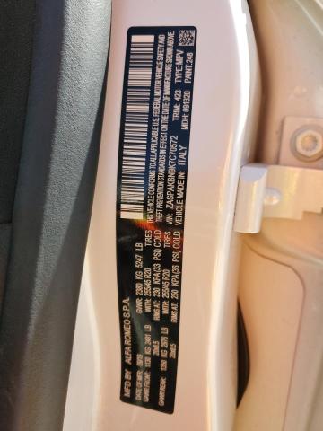 ZASPAKBN9K7C70572 - 2019 ALFA ROMEO STELVIO TI WHITE photo 14