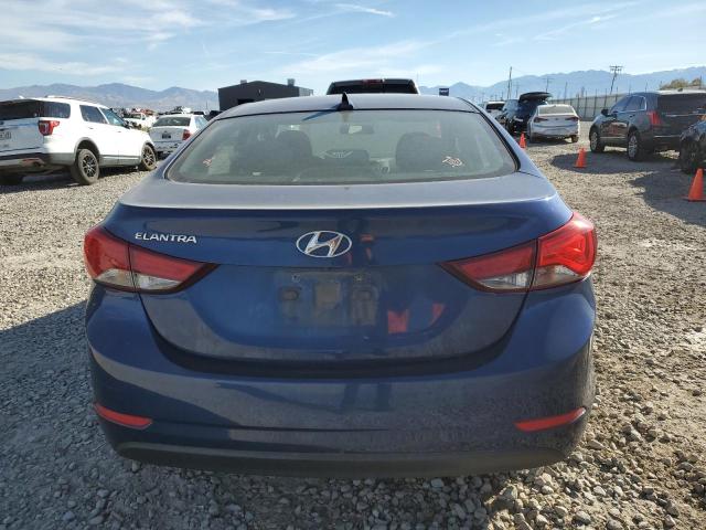 5NPDH4AE4FH611706 - 2015 HYUNDAI ELANTRA SE BLUE photo 6