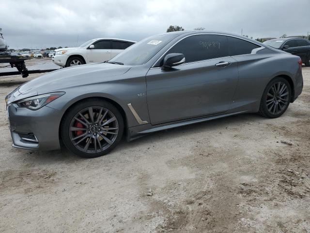 JN1EV7EK3JM341626 - 2018 INFINITI Q60 LUXE 300 GRAY photo 1