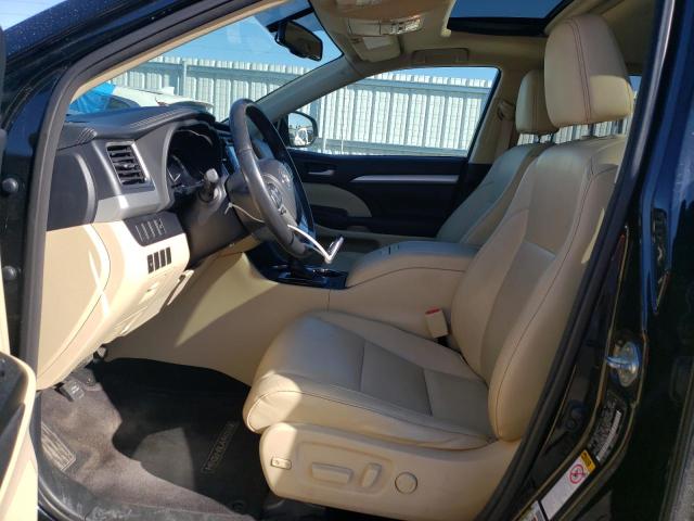 5TDKKRFH8ES011627 - 2014 TOYOTA HIGHLANDER XLE BLACK photo 7