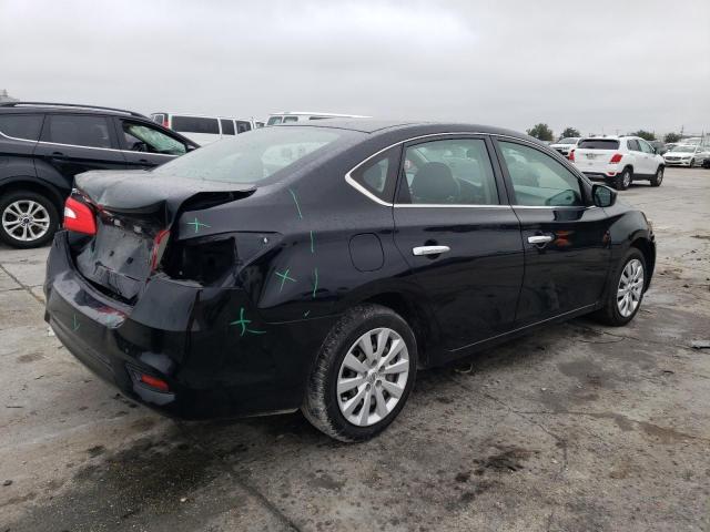 3N1AB7AP0KY377698 - 2019 NISSAN SENTRA S BLACK photo 3