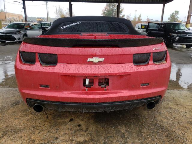 2G1FC3D35D9190468 - 2013 CHEVROLET CAMARO LT RED photo 6