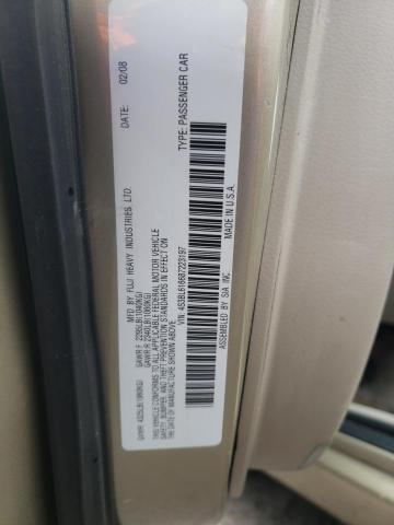 4S3BL616687223197 - 2008 SUBARU LEGACY 2.5I GOLD photo 12