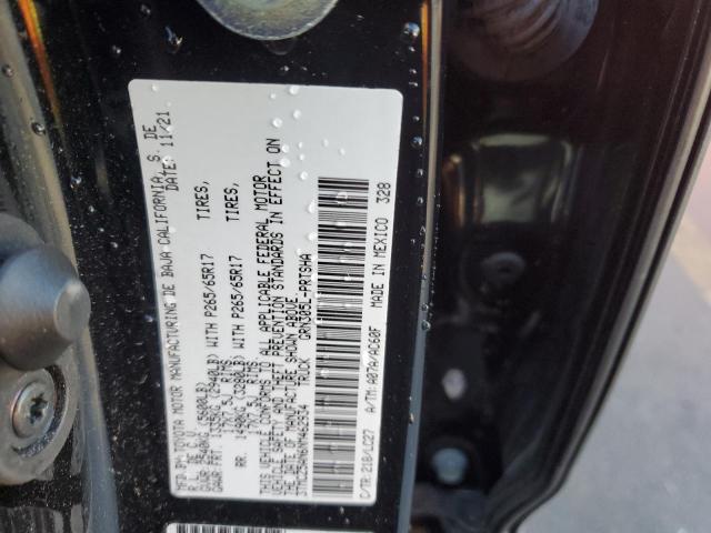 3TMCZ5AN6NM462934 - 2022 TOYOTA TACOMA DOUBLE CAB BLACK photo 13