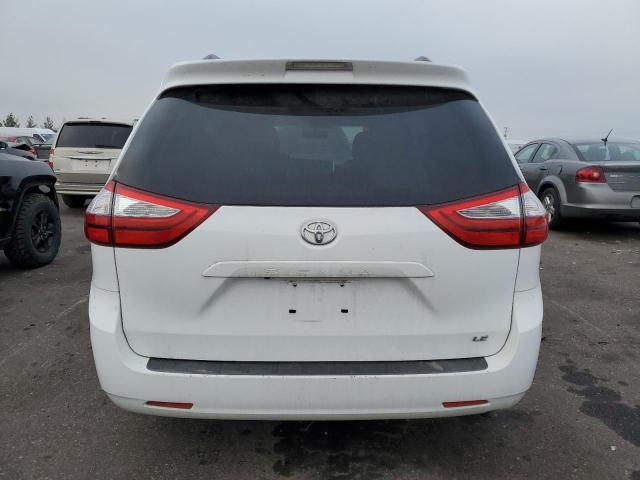 5TDKK3DC6FS642348 - 2015 TOYOTA SIENNA LE WHITE photo 6