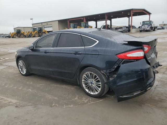 3FA6P0H98ER258952 - 2014 FORD FUSION SE BLUE photo 2