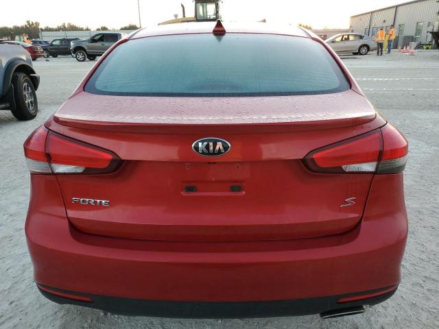 3KPFL4A71HE102673 - 2017 KIA FORTE LX RED photo 6