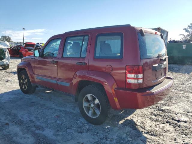 1J8GP28K58W199012 - 2008 JEEP LIBERTY SPORT MAROON photo 2