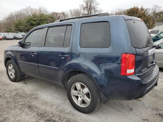 5FNYF4H57BB056241 - 2011 HONDA PILOT EXL BLUE photo 2