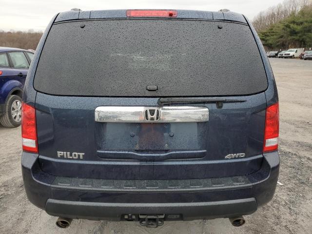 5FNYF4H57BB056241 - 2011 HONDA PILOT EXL BLUE photo 6