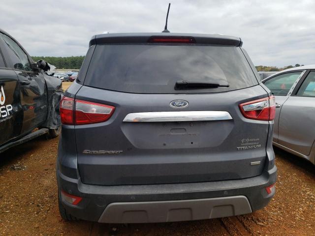 MAJ3P1VE8JC203422 - 2018 FORD ECOSPORT TITANIUM GRAY photo 6