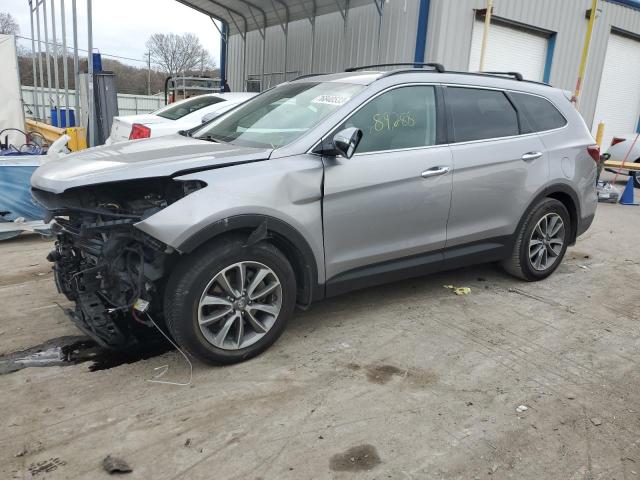 KM8SN4HF6JU292205 - 2018 HYUNDAI SANTA FE SE GRAY photo 1