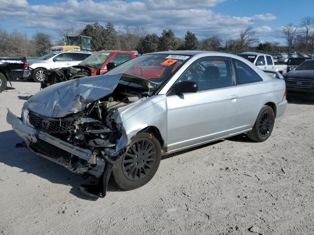 1HGEM225X5L079313 - 2005 HONDA CIVIC LX SILVER photo 1