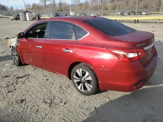 3N1AB7AP9KY300876 - 2019 NISSAN SENTRA S RED photo 2