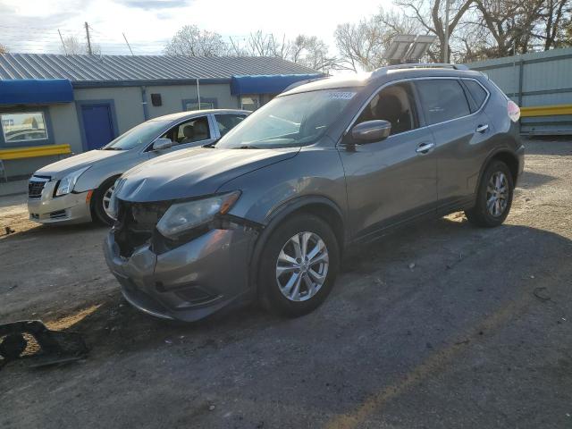 KNMAT2MV0FP510636 - 2015 NISSAN ROGUE S GRAY photo 1