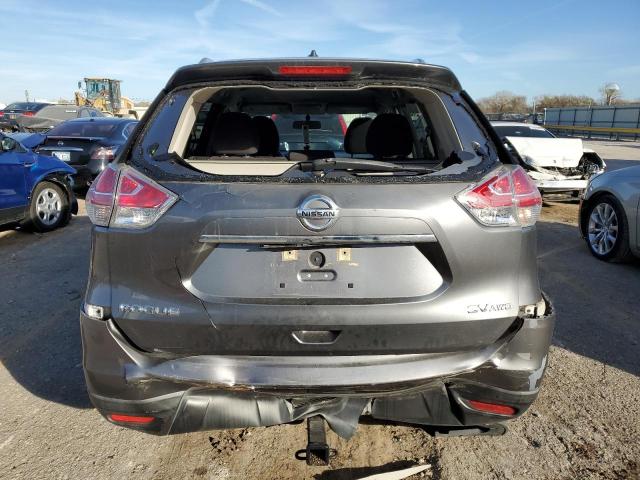 KNMAT2MV0FP510636 - 2015 NISSAN ROGUE S GRAY photo 6