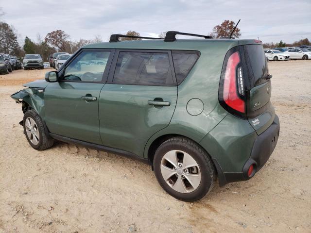 KNDJN2A22E7004521 - 2014 KIA SOUL GREEN photo 2