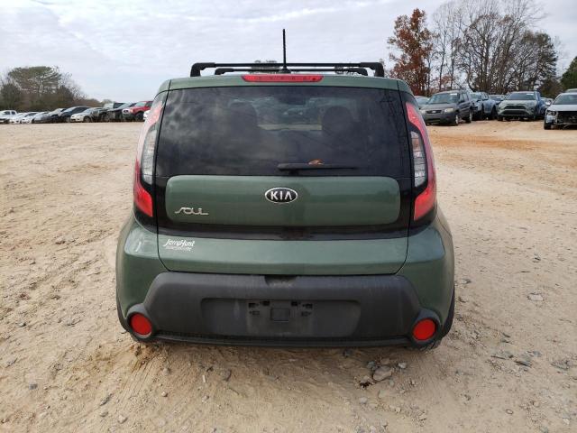 KNDJN2A22E7004521 - 2014 KIA SOUL GREEN photo 6