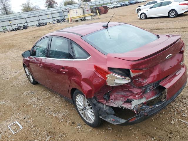 1FADP3J26EL406830 - 2014 FORD FOCUS TITANIUM RED photo 2