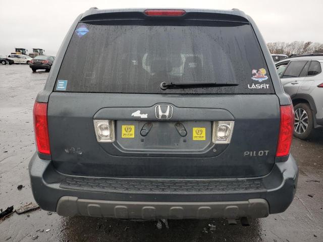 2HKYF18583H606869 - 2003 HONDA PILOT EXL GRAY photo 6