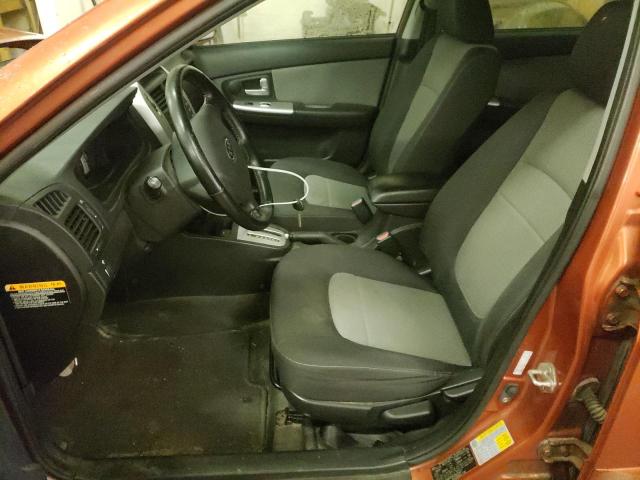 KNAFE161585015977 - 2008 KIA SPECTRA5 5 SX ORANGE photo 7