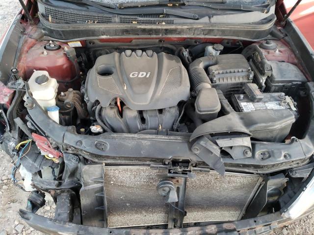 5NPEB4AC5DH561061 - 2013 HYUNDAI SONATA GLS RED photo 11