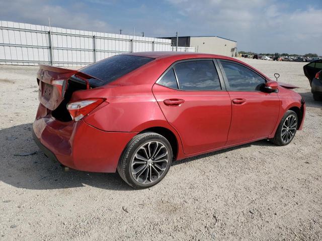 5YFBURHE3FP238893 - 2015 TOYOTA COROLLA L RED photo 3