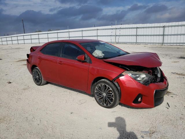 5YFBURHE3FP238893 - 2015 TOYOTA COROLLA L RED photo 4