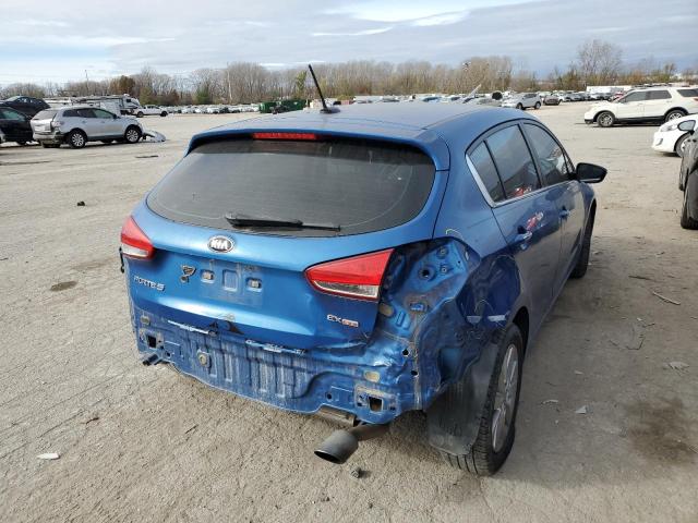 KNAFX5A83F5369631 - 2015 KIA FORTE EX BLUE photo 3