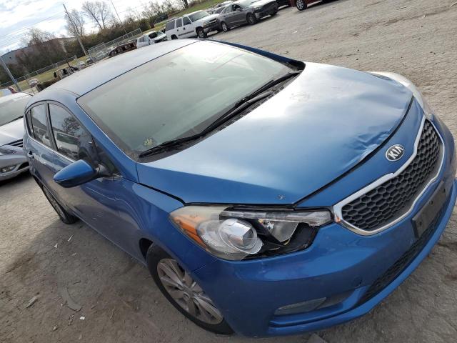 KNAFX5A83F5369631 - 2015 KIA FORTE EX BLUE photo 4