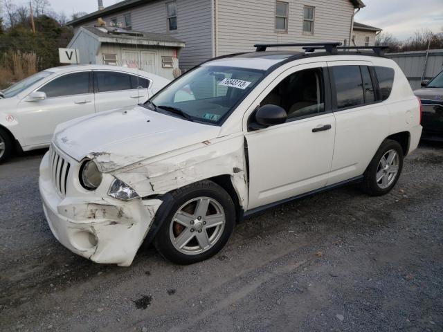 1J8FF47W07D123092 - 2007 JEEP COMPASS WHITE photo 1