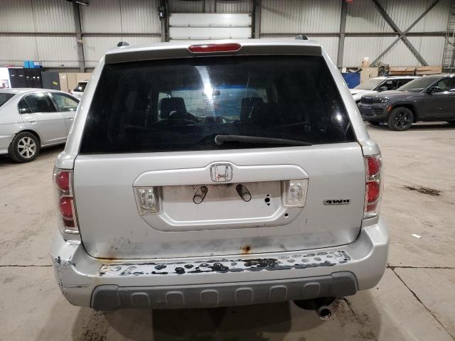 2HKYF18716H001467 - 2006 HONDA PILOT EX SILVER photo 6