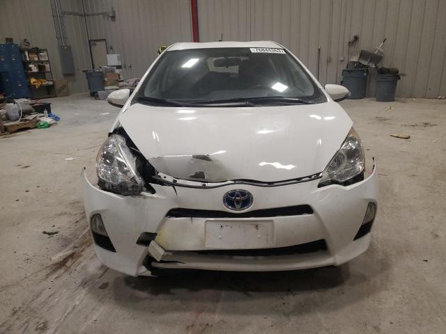 JTDKDTB31D1554489 - 2013 TOYOTA PRIUS C WHITE photo 5