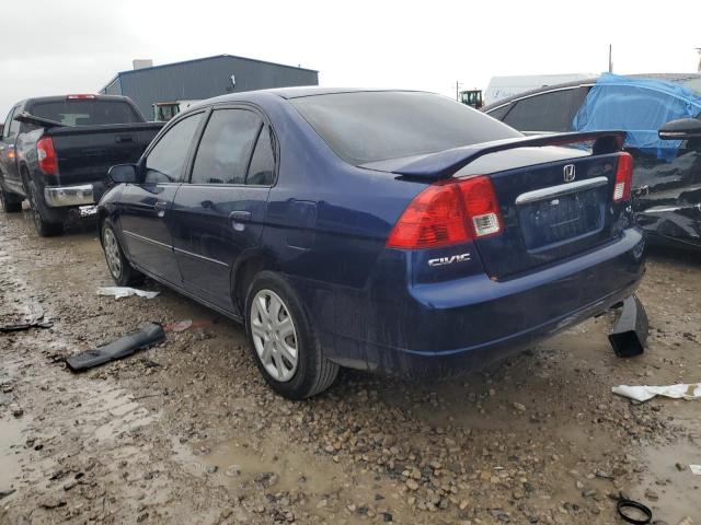 2HGES26713H558912 - 2003 HONDA CIVIC EX BLUE photo 2